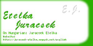 etelka juracsek business card
